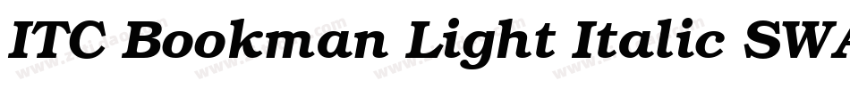 ITC Bookman Light Italic SWA字体转换